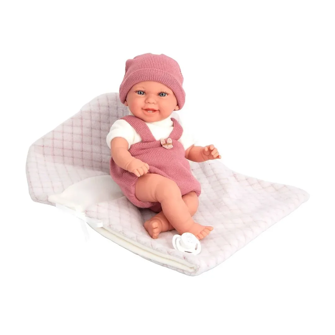 Muñeca Arias Elegance Babyto 35 cm con Peso y Manta Rosa2
