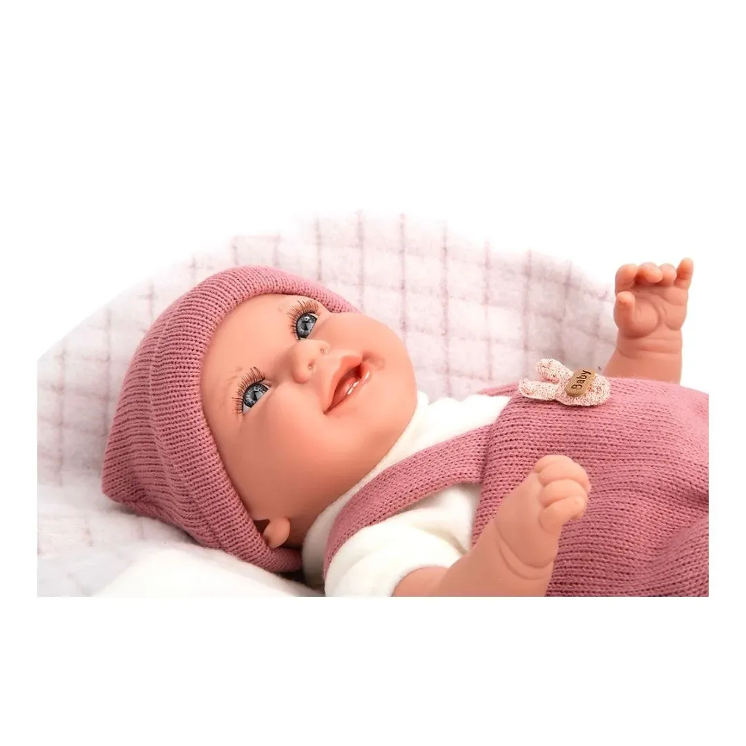 Muñeca Arias Elegance Babyto 35 cm con Peso y Manta Rosa4