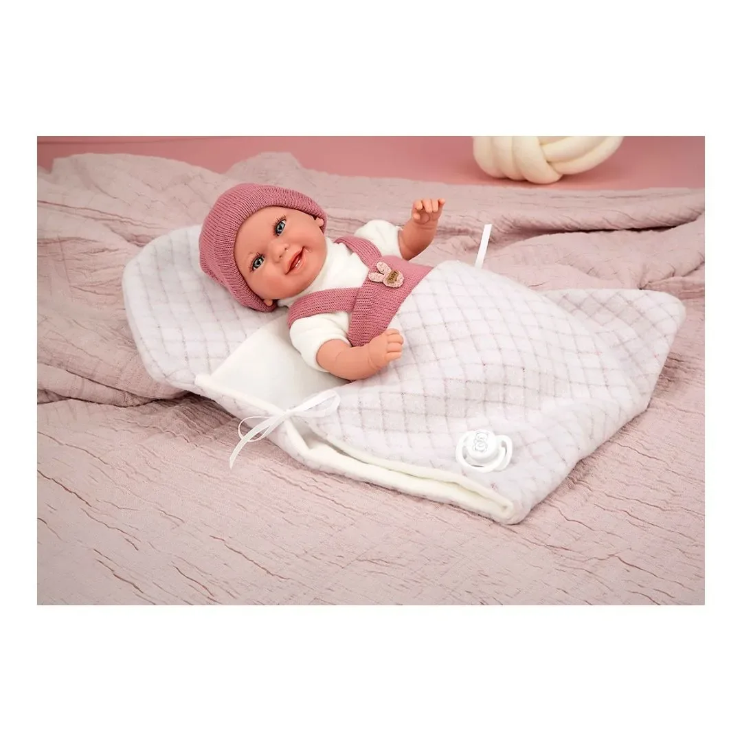 Muñeca Arias Elegance Babyto 35 cm con Peso y Manta Rosa5