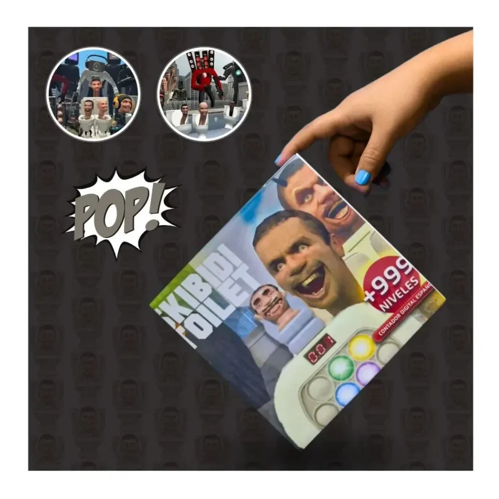 Pop It Electrónico Skibidi Toilet 1 Con Pantalla + 999 Niveles1