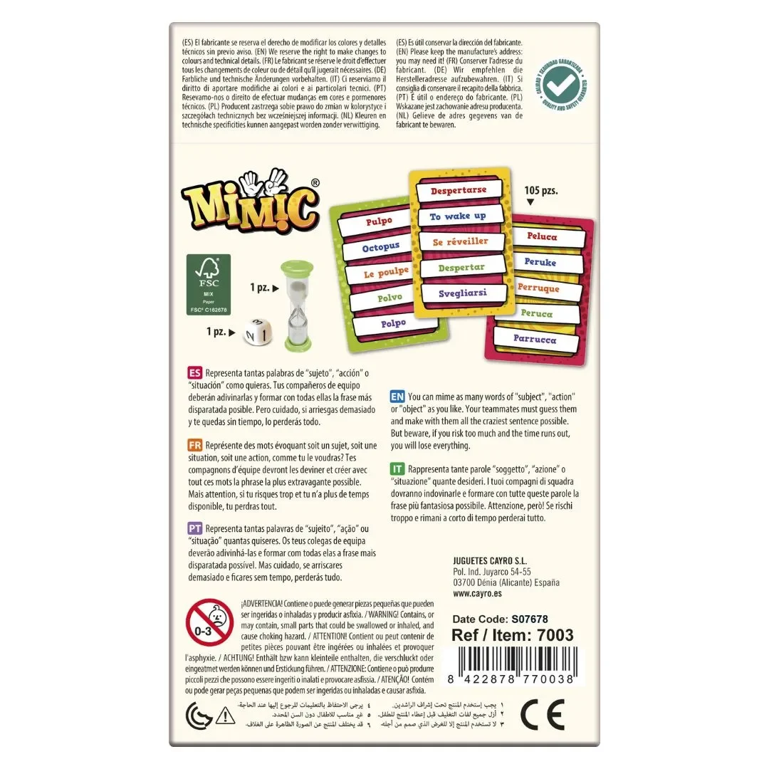 Juego de Mesa de Mímica Mi Mic - Cayro2