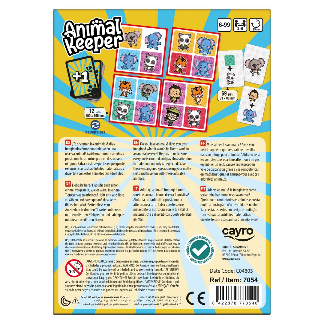 Juego De Mesa Animal Keeper - Cayro3