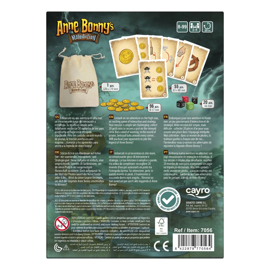 Juego de mesa Anne Bonny´s Malediction - Cayro4