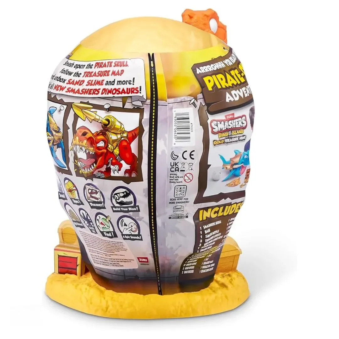 ZURU Smashers Dino Island Calavera Gigante Dorada más de 70 Sorpresas - Surtido4