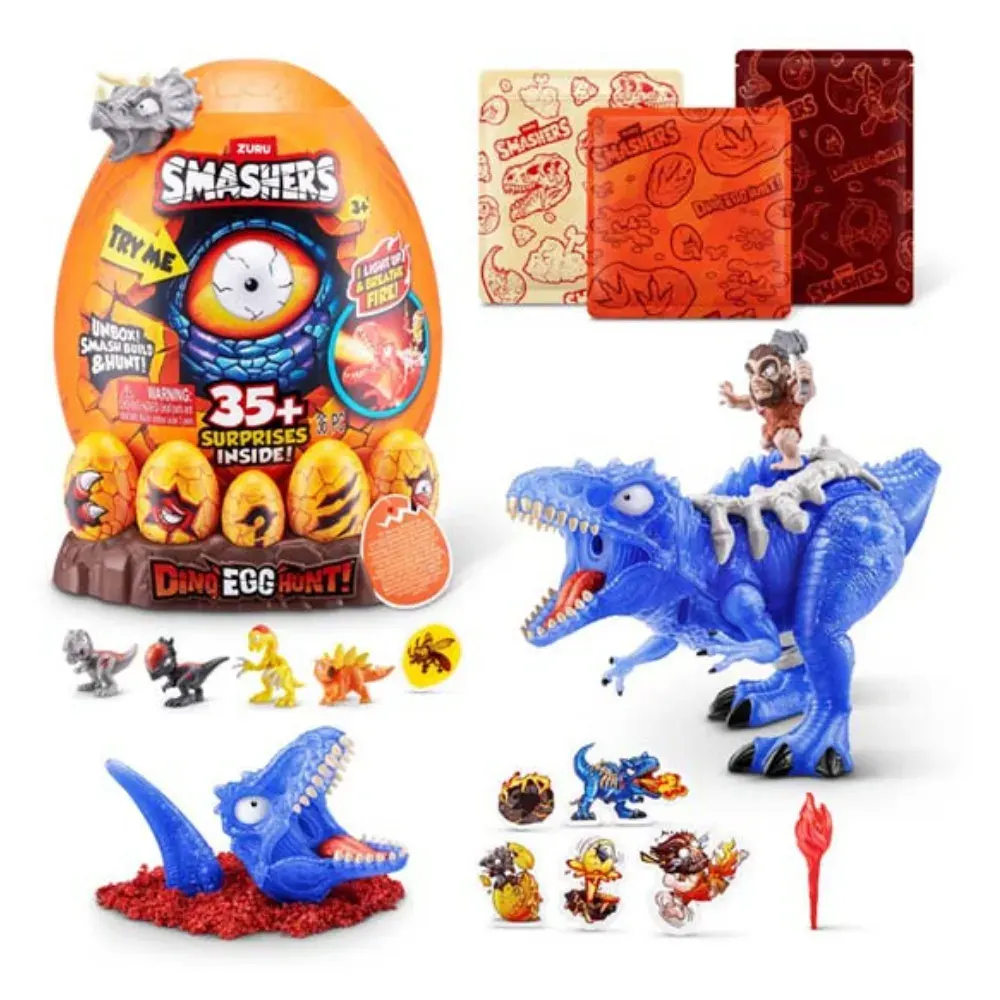 Smashers Caza De Huevo Dino Con Luces Y Sonido Surtido1