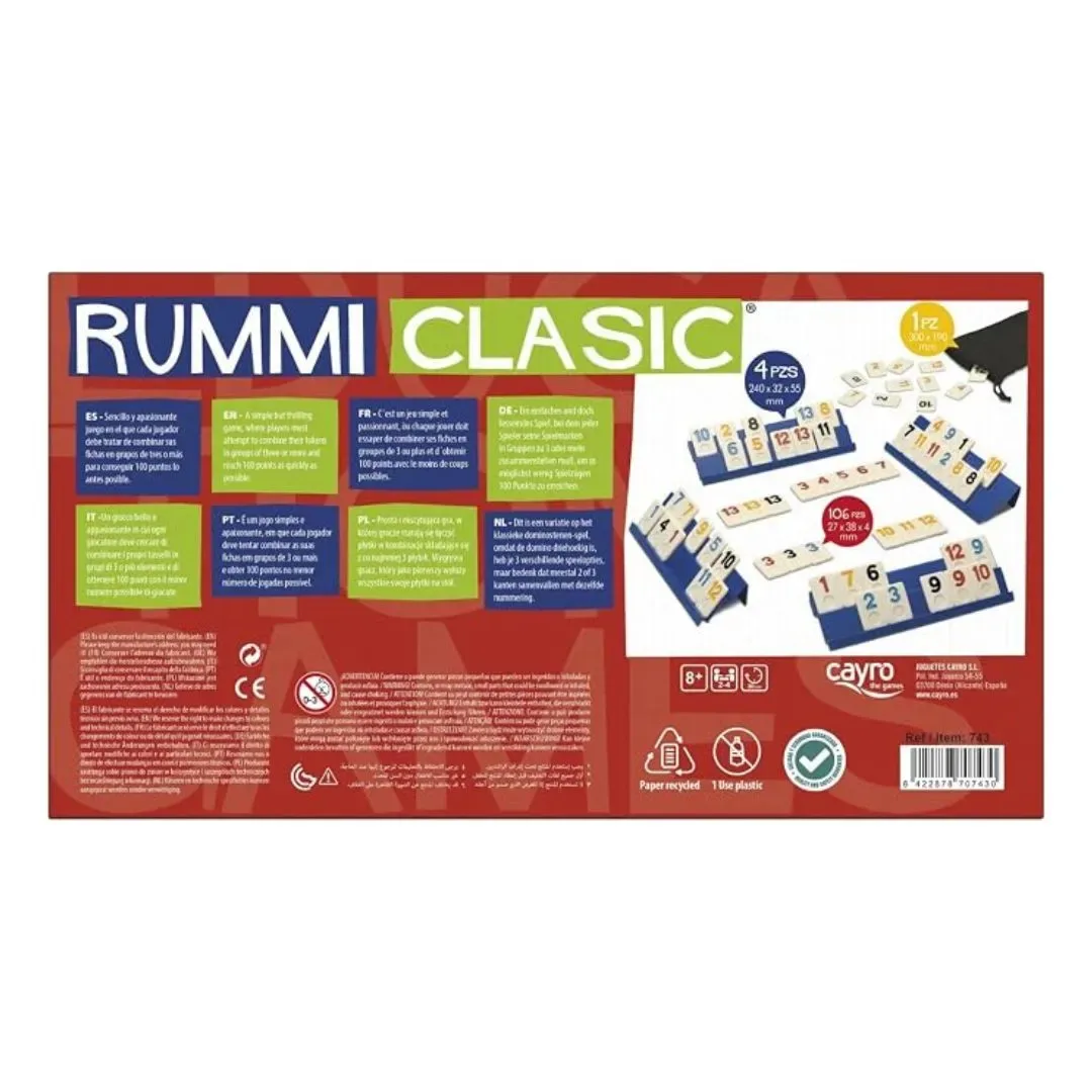 Rummi Clasico para 2 a 4 Jugadores - Cayro4