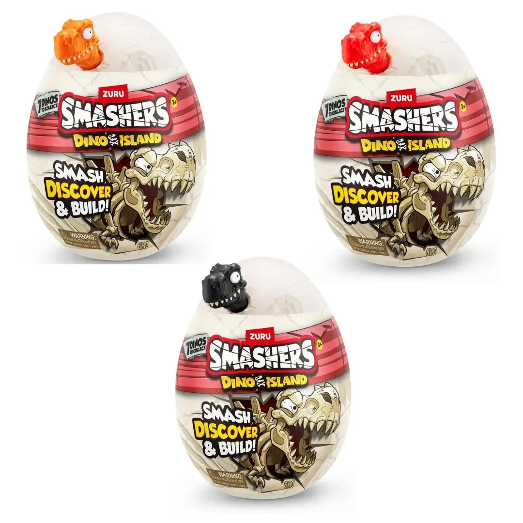 Huevo Sorpresa ZURU Smashers Dino Island con Dinosaurio para Armar – Modelo Aleatorio1