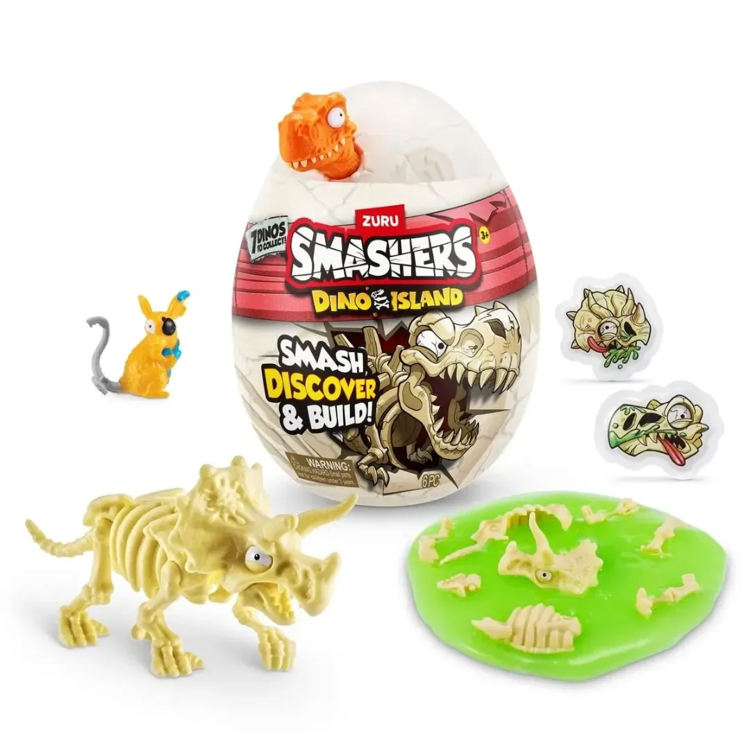 Huevo Sorpresa ZURU Smashers Dino Island con Dinosaurio para Armar – Modelo Aleatorio5