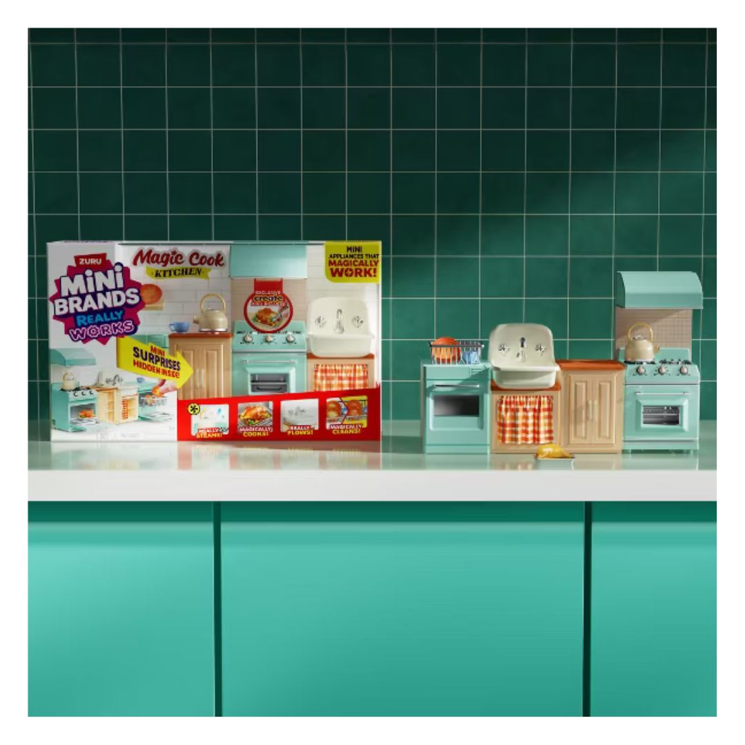 Mini Brands Magic Cook Kitchen Playset: la mini-cocina de ZURU que cocina de verdad5