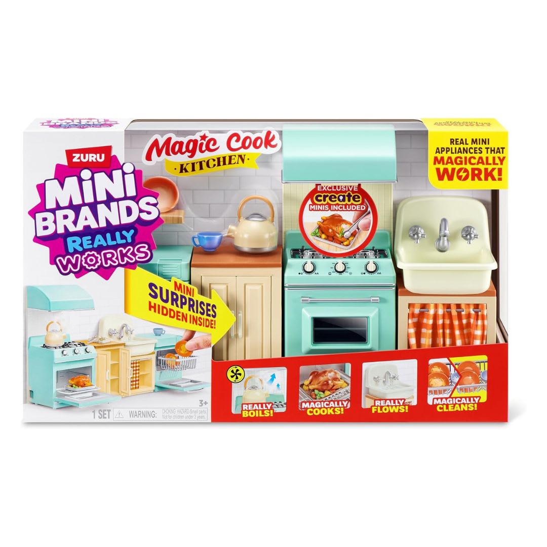 Mini Brands Magic Cook Kitchen Playset: la mini-cocina de ZURU que cocina de verdad8