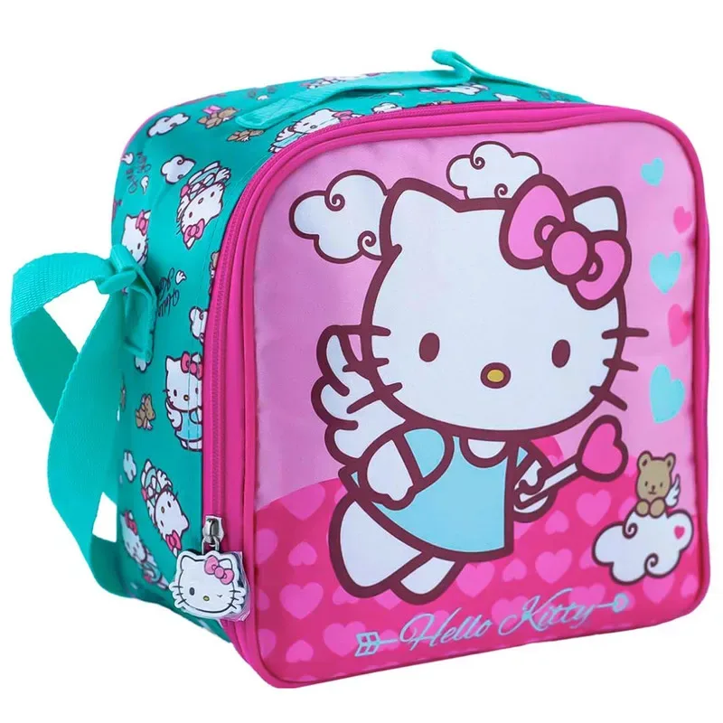 Set Scool Ranger Maleta Lonchera Cartuchera Hello Kitty 3D4