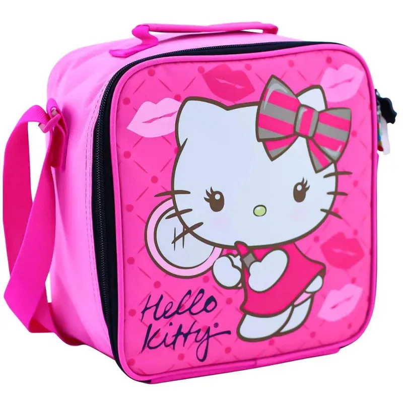 Set Scool Kombat Maleta Lonchera Cartuchera Hello Kitty3