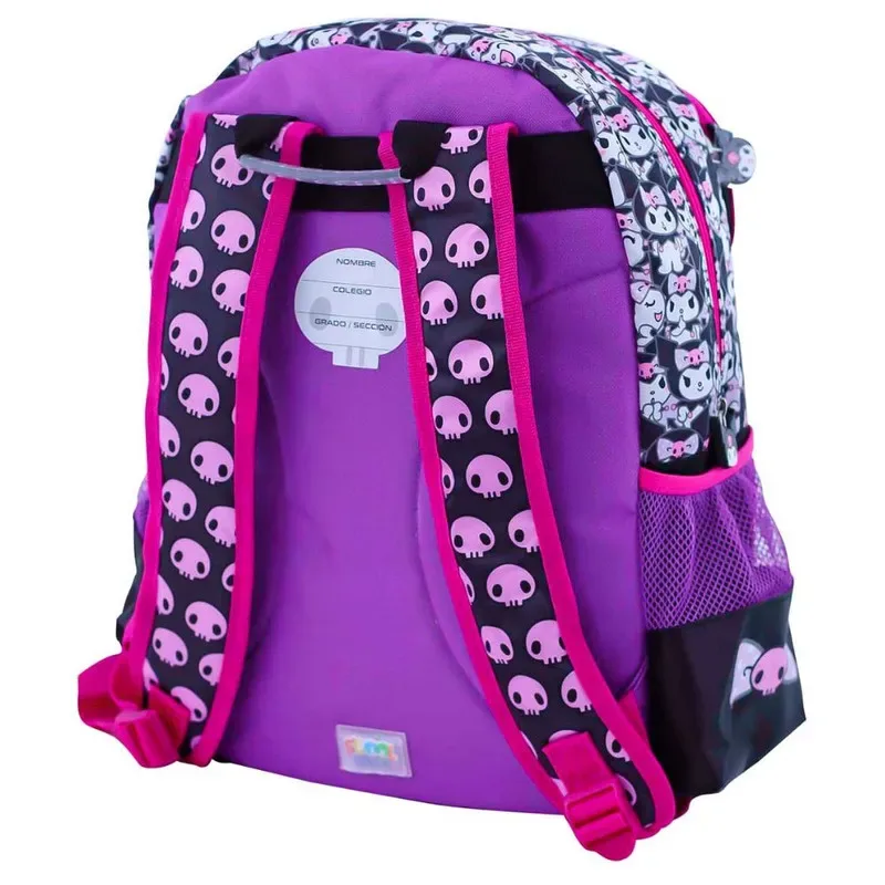 Set Scool Magic Mochila Lonchera Cartuchera Kuromi Satín 3D2