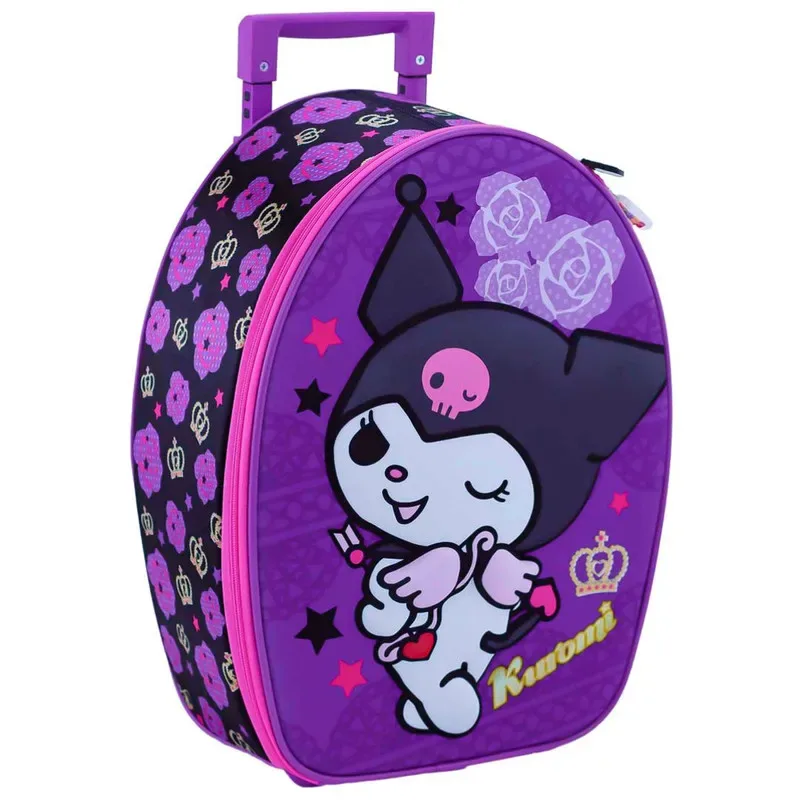 Set Scool Ranger Maleta Lonchera Cartuchera Kuromi 3D1