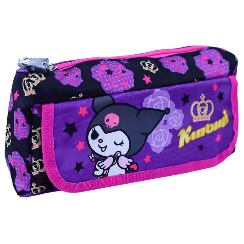 Set Scool Ranger Maleta Lonchera Cartuchera Kuromi 3D6