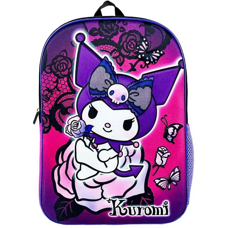 Set Scool Ranger Mochila Lonchera Cartuchera Kuromi 3D1