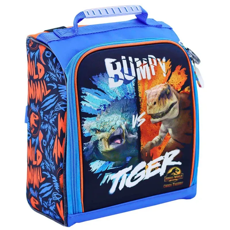 Set Scool Magic Maleta Lonchera Cartuchera Jurassic 3D4