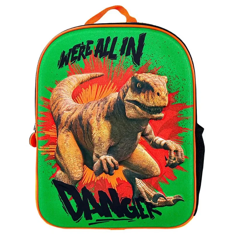 Set Scool Ranger Mochila A4 Lonchera Cartuchera Jurassic 3D1