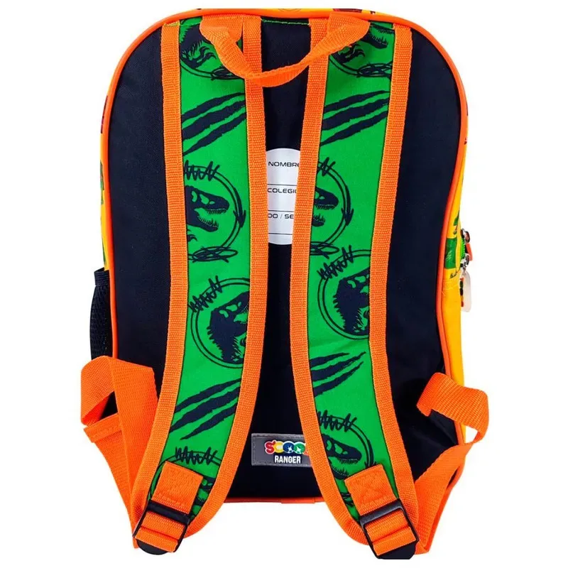 Set Scool Ranger Mochila A4 Lonchera Cartuchera Jurassic 3D2