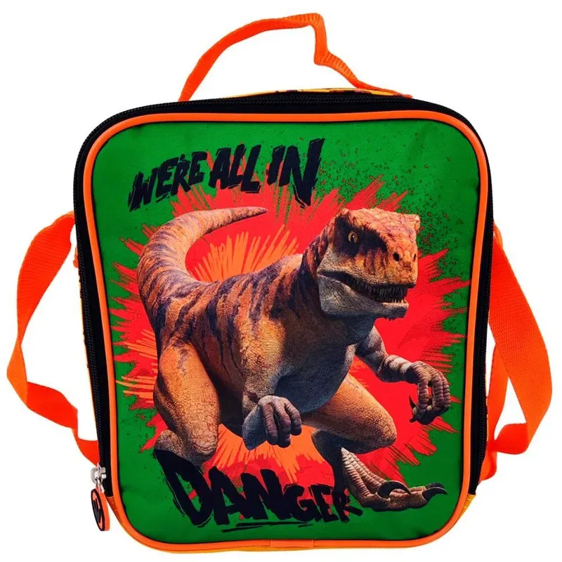 Set Scool Ranger Mochila A4 Lonchera Cartuchera Jurassic 3D3