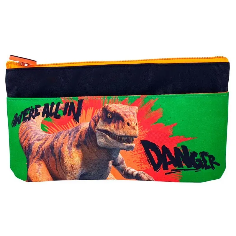 Set Scool Ranger Mochila A4 Lonchera Cartuchera Jurassic 3D5
