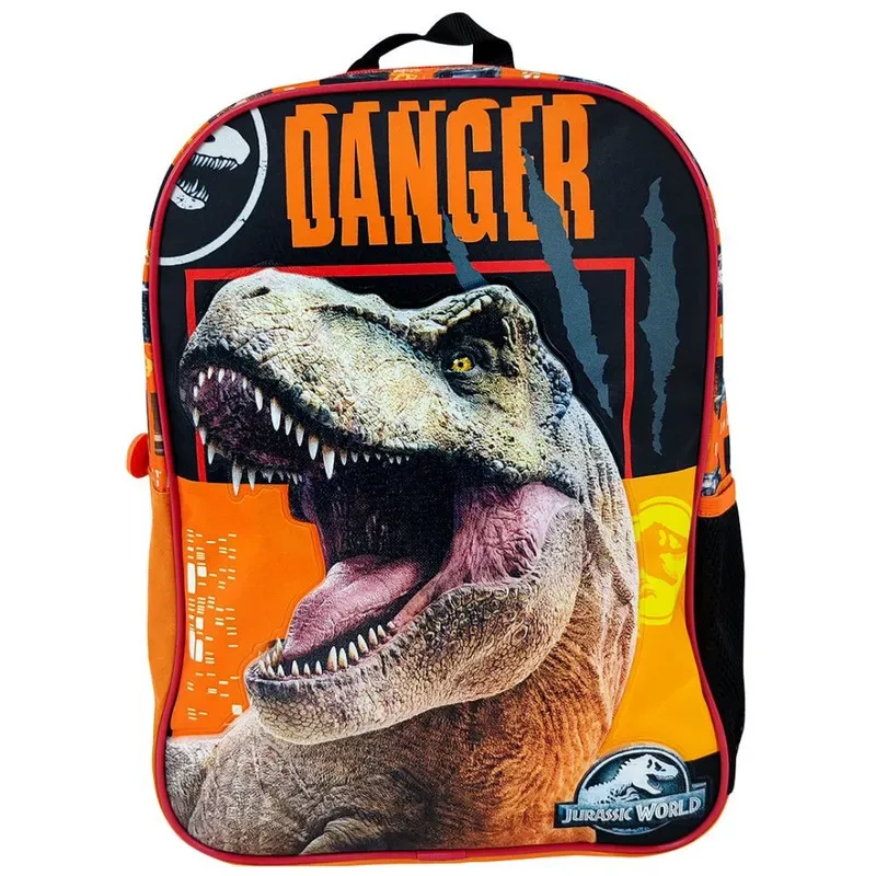 Scool Kombat Mochila Lonchera Cartuchera Jurassic Escarchado1