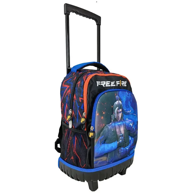 Set Scool Magic Mochirueda Lonchera Cartuchera Free Fire 3D1