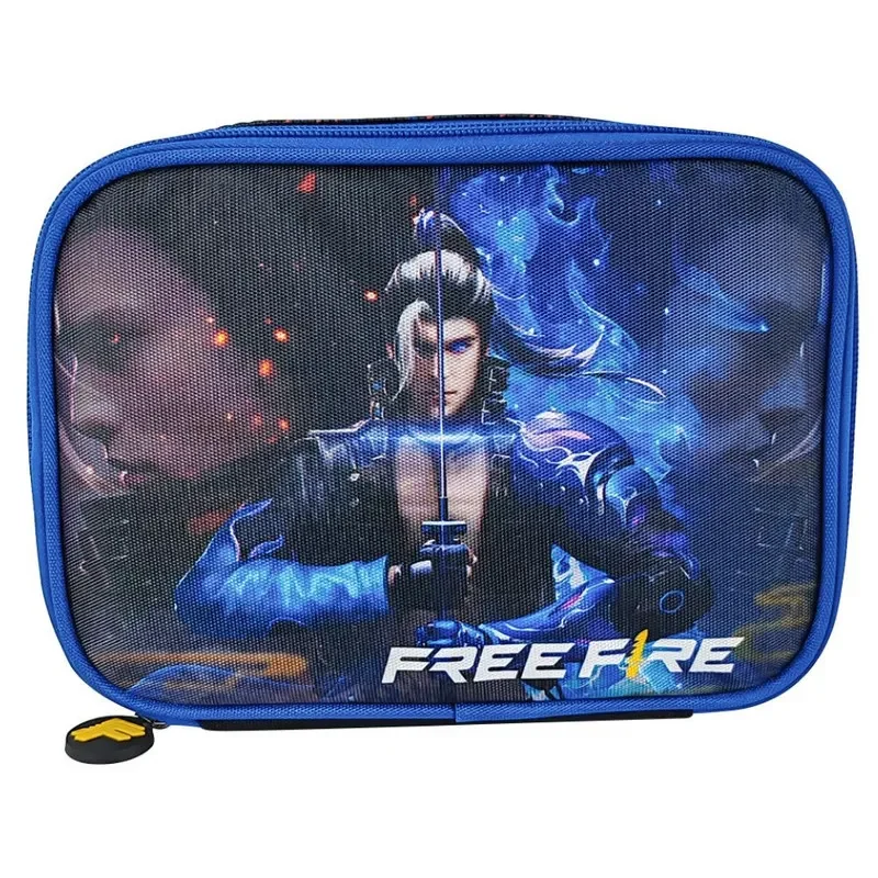 Set Scool Magic Mochirueda Lonchera Cartuchera Free Fire 3D5