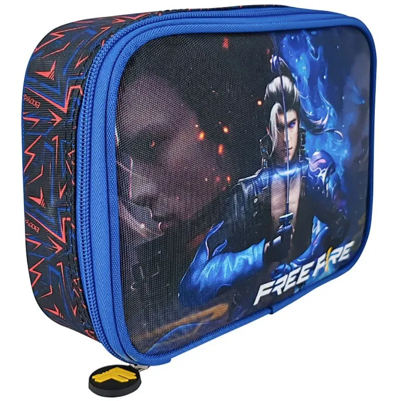 Set Scool Magic Mochirueda Lonchera Cartuchera Free Fire 3D6