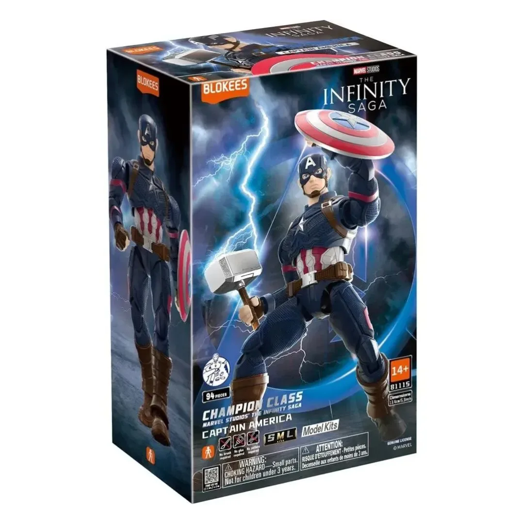 Capitan America 94 pzas Blokees Marvel Infinity Champion Class Armable Original1