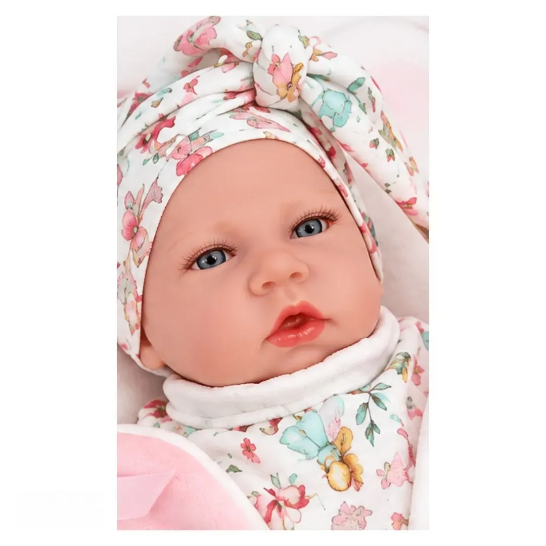 Muñeca Reborn Berjuan 50 cm con Mecanismo Realista y Almohada de Lactancia1