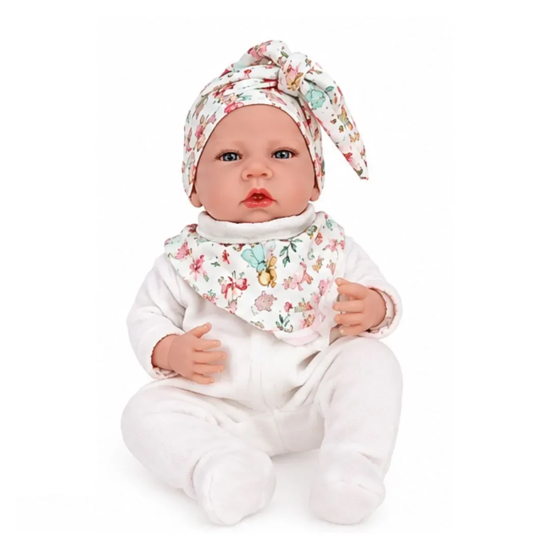Muñeca Reborn Berjuan 50 cm con Mecanismo Realista y Almohada de Lactancia2