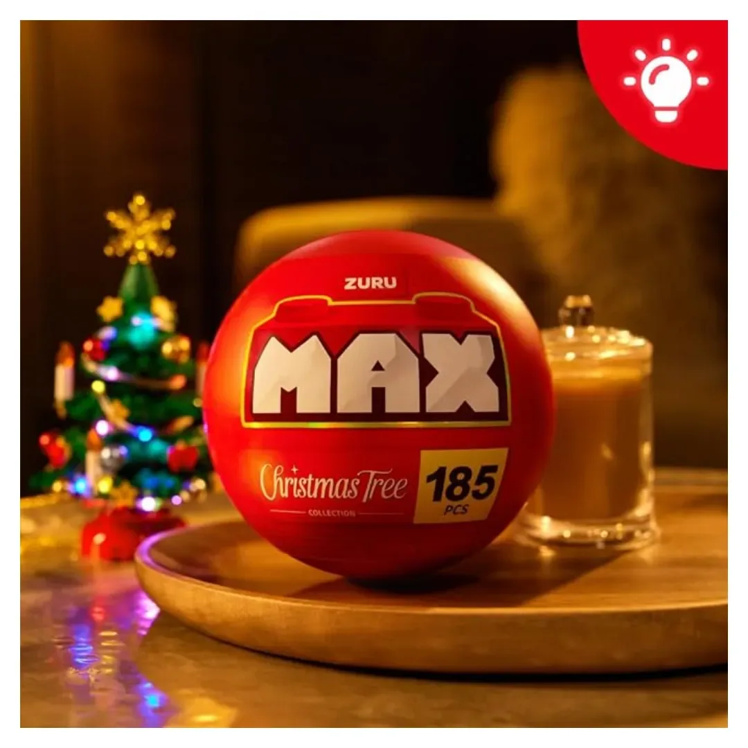 Árbol de Navidad de Construcción con Luces LED y Accesorios – 185 Piezas3