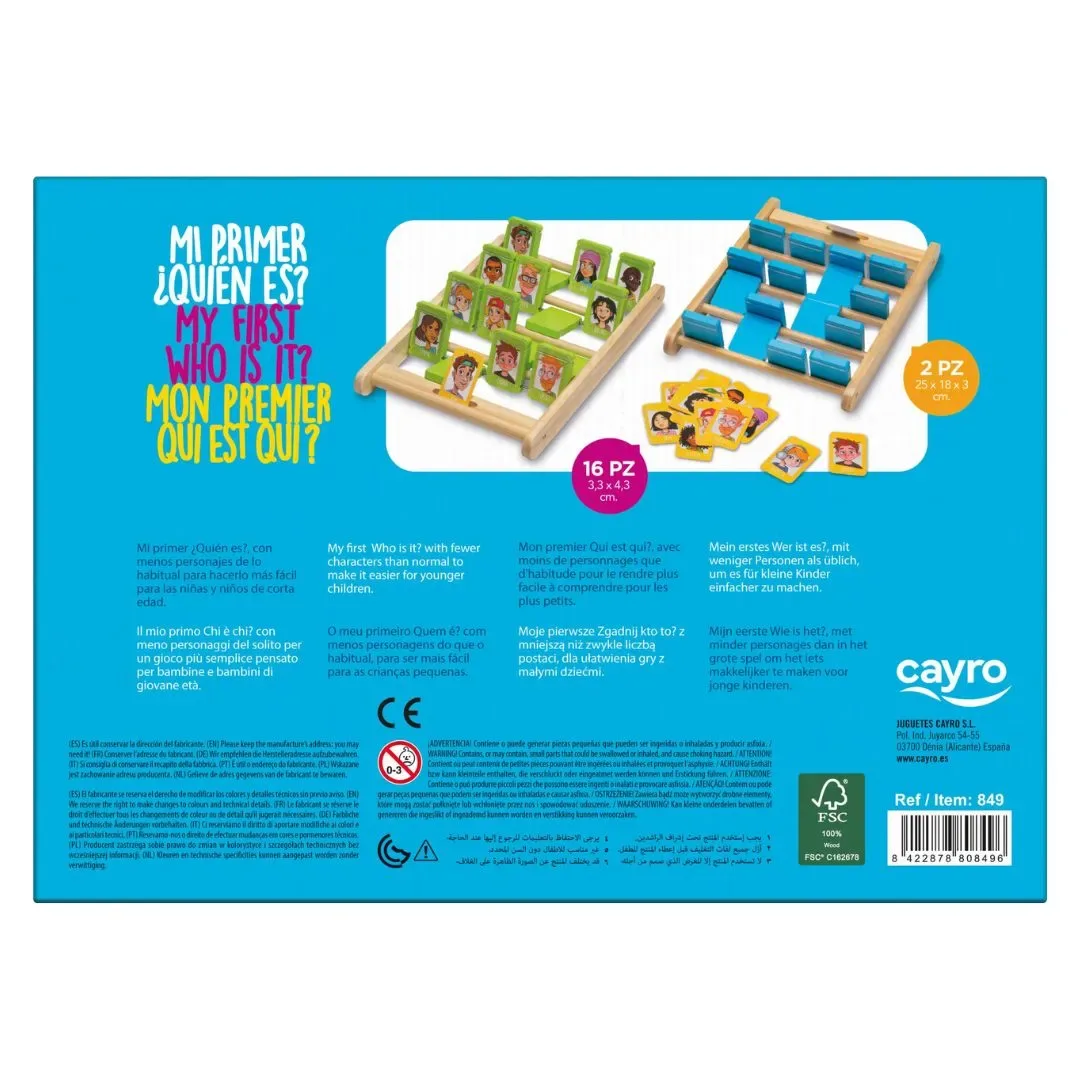 Juego de Mesa Mi Primer ¿Quién es? - Cayro4