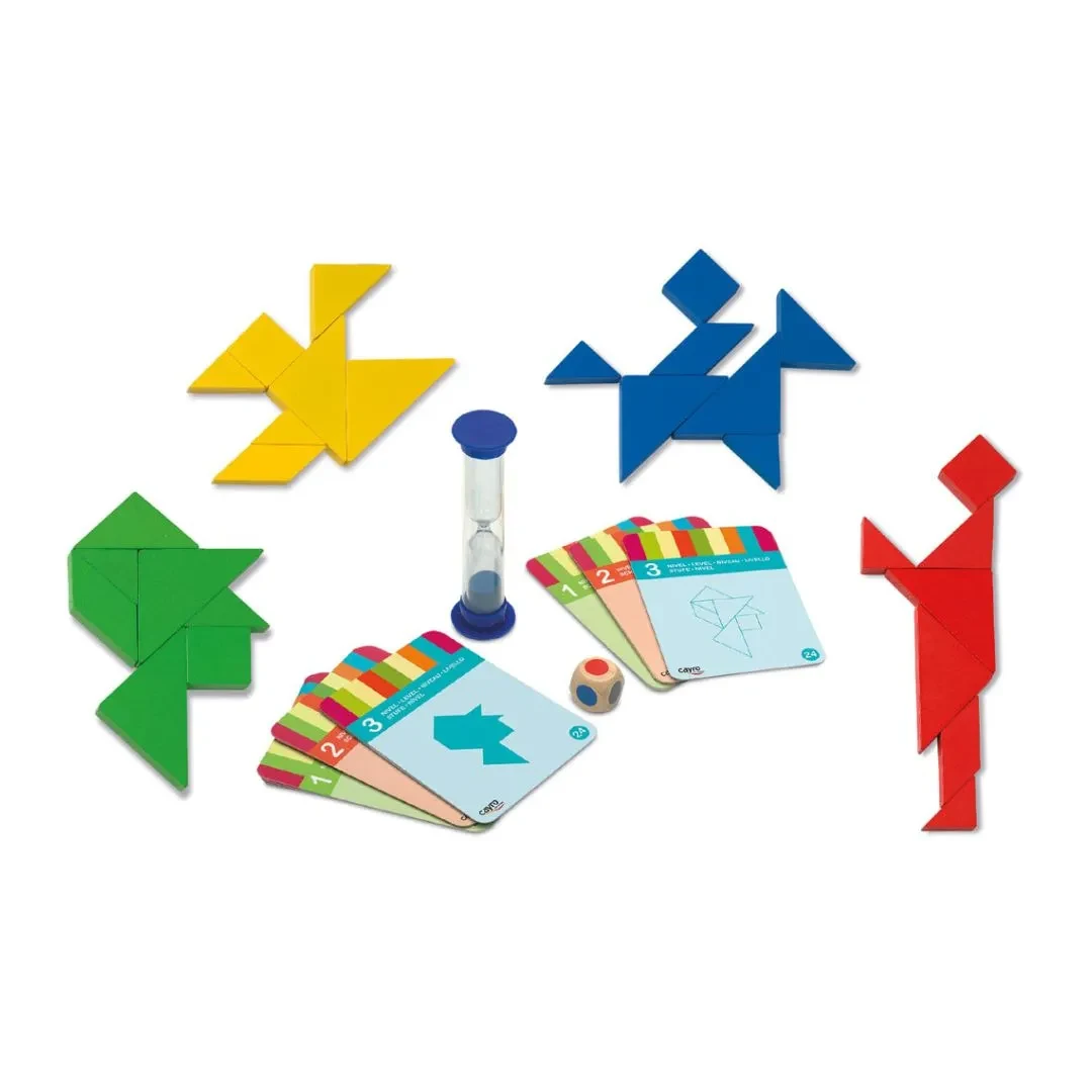 Cayro Juego Creativo Tangrams X4 Madera4