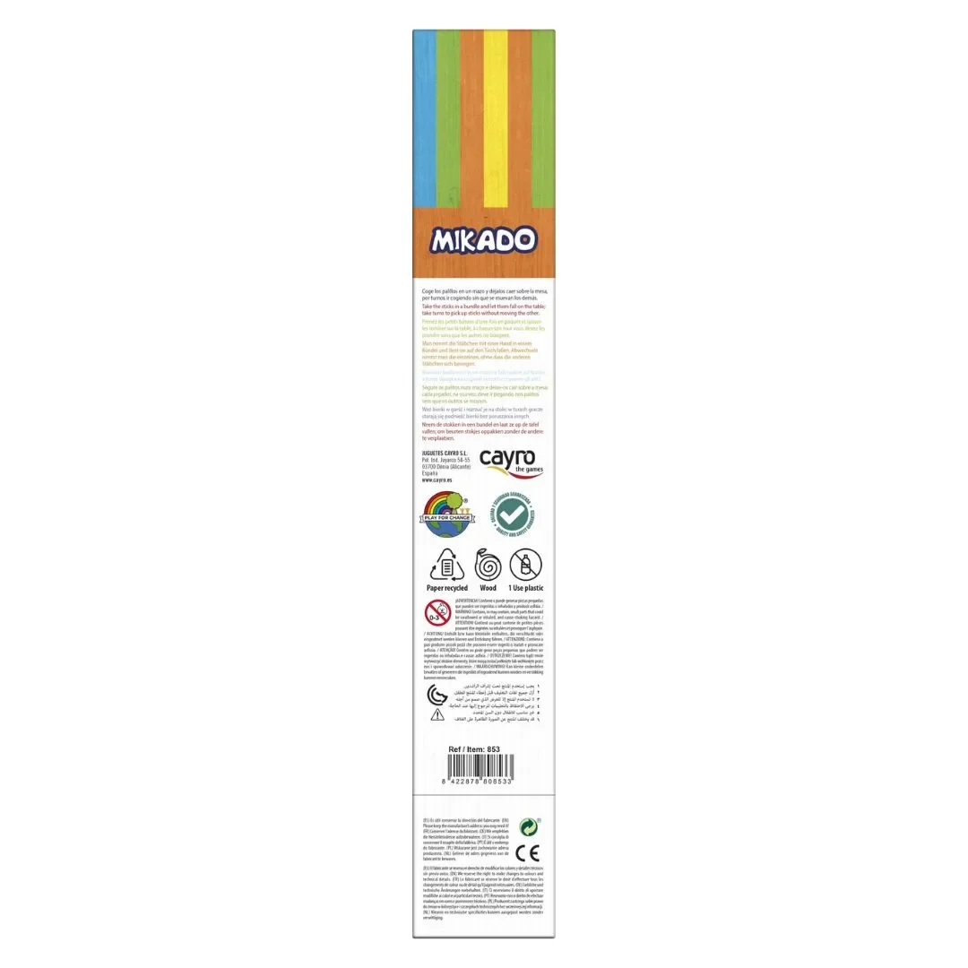 Cayro Juego De Mikado Clasico 26 Palillos De Madera3