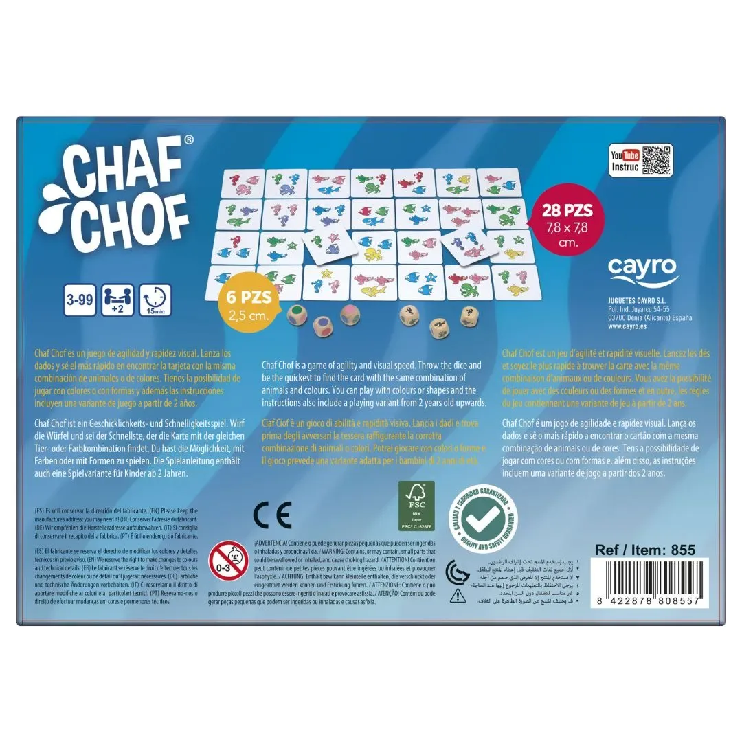 Juego de Mesa Chaf Chof - Cayro3