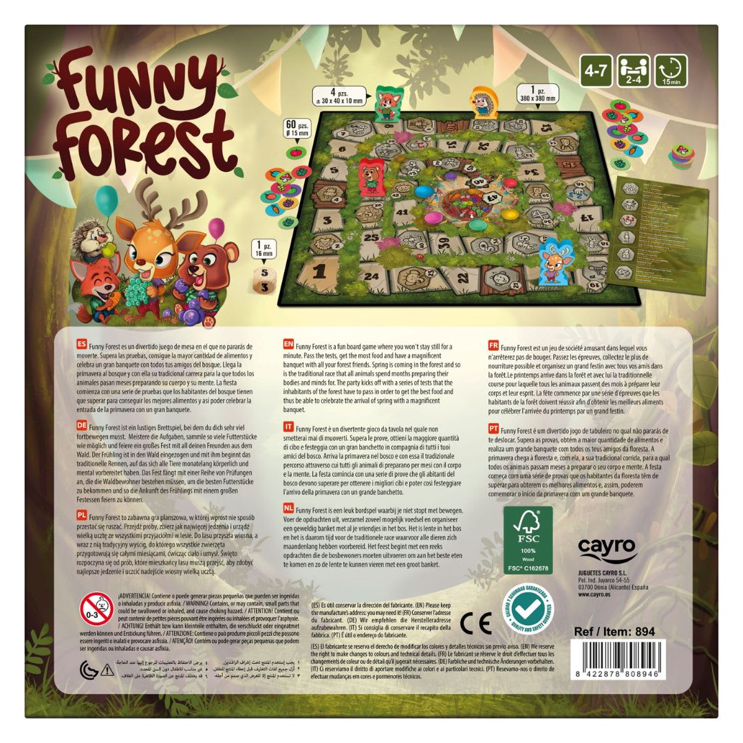 Juega de Mesa Funny Forest Supera las Pruebas - Cayro3