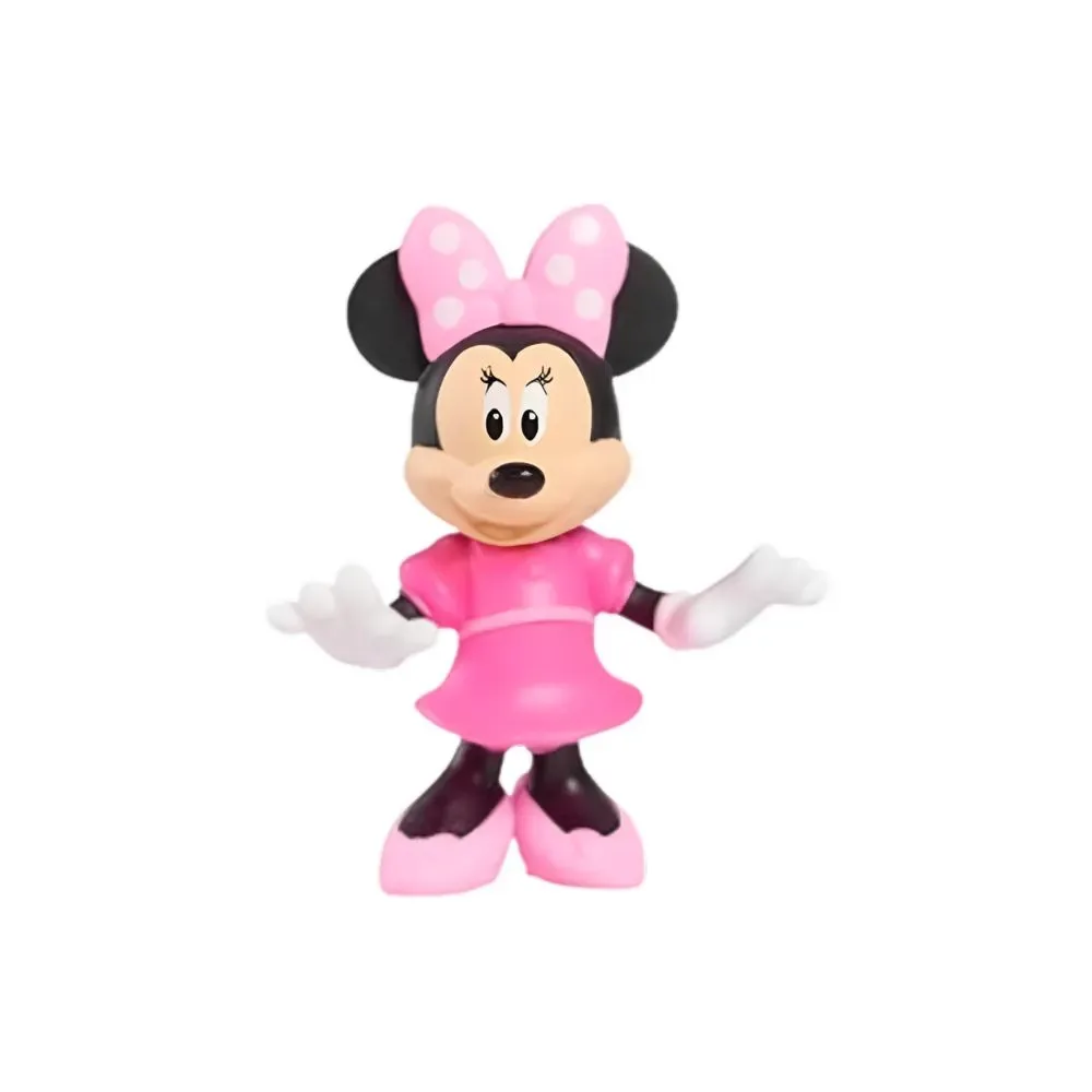 Disney Junior Mini Figura Minnie Mouse Vestido Rosado1