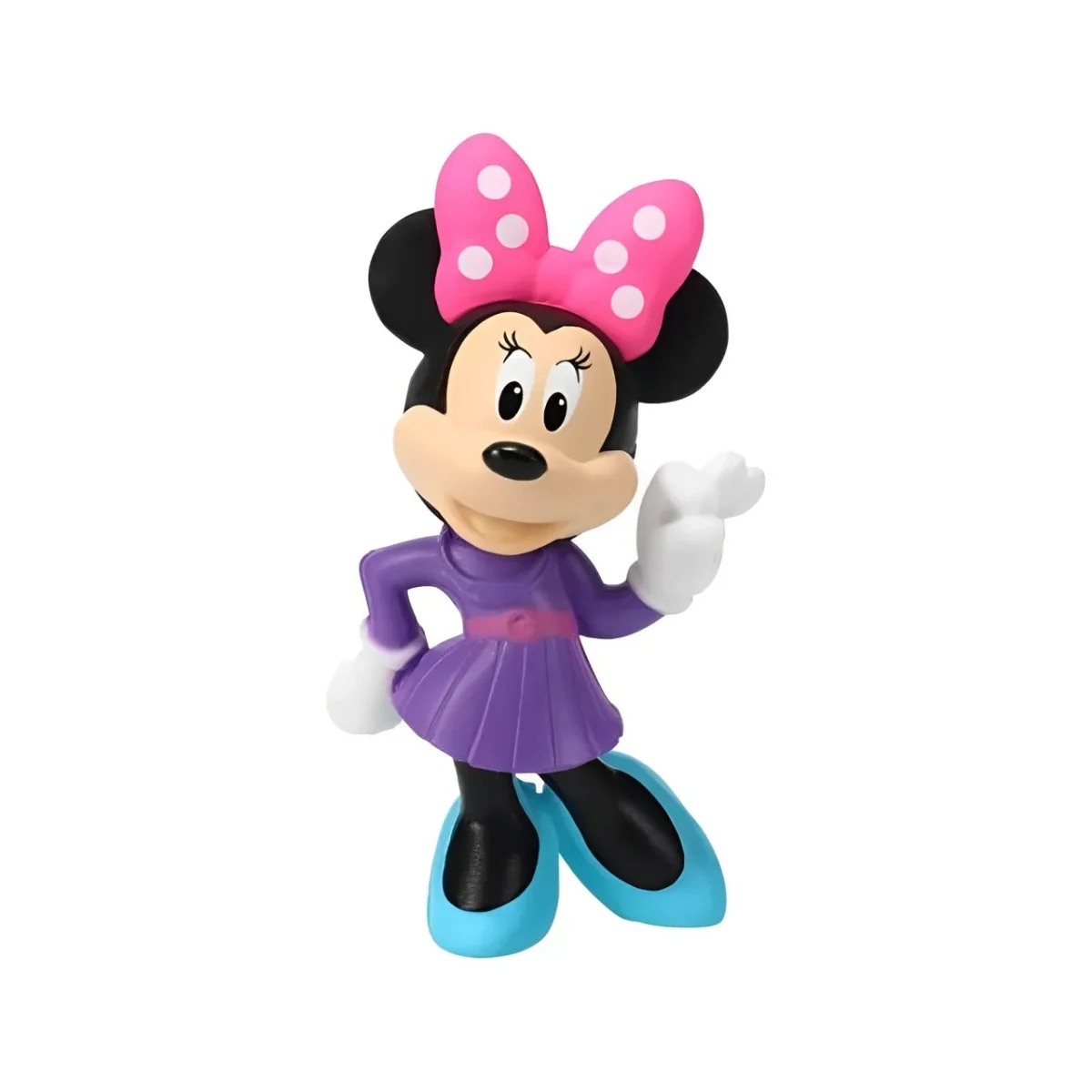 Disney Junior Mini Figura Minnie Mouse Vestido Morado1