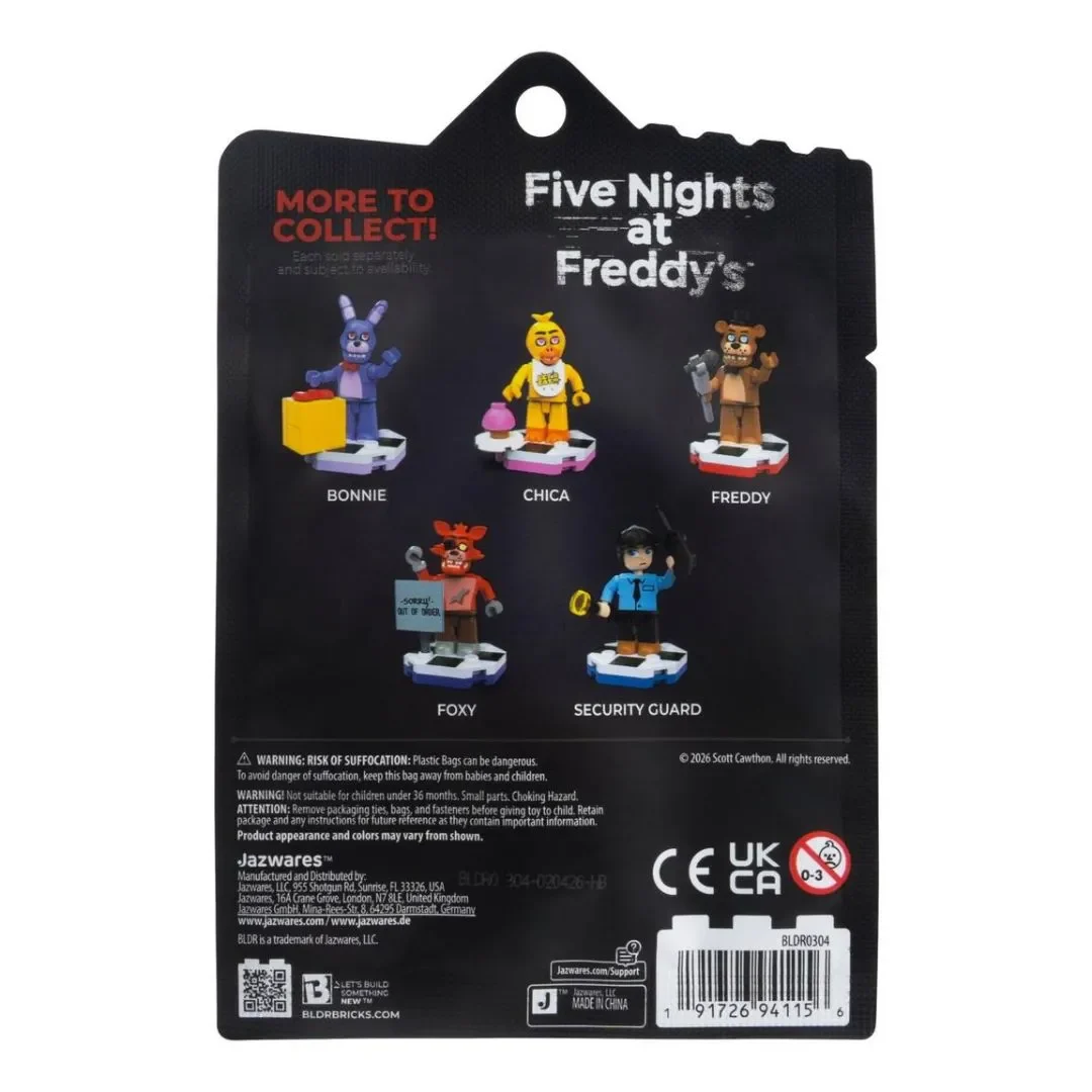 Set Armable Five Nights at Freddy's BLDR Serie 1 - Figura y Accesorios Surtido4
