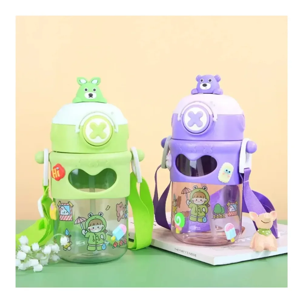 Tomatodo Portátil Estilo Kawai De 680ml Con Stickers Surtido1