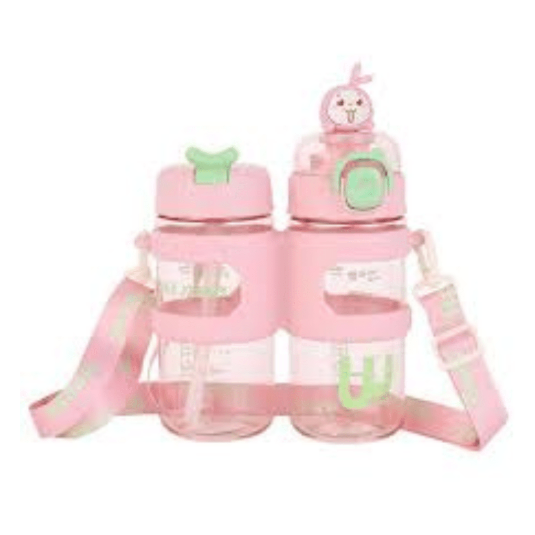 Tomatodo Con 2 Botellas Con Capacidad De 500ML + 500ML Rosa1