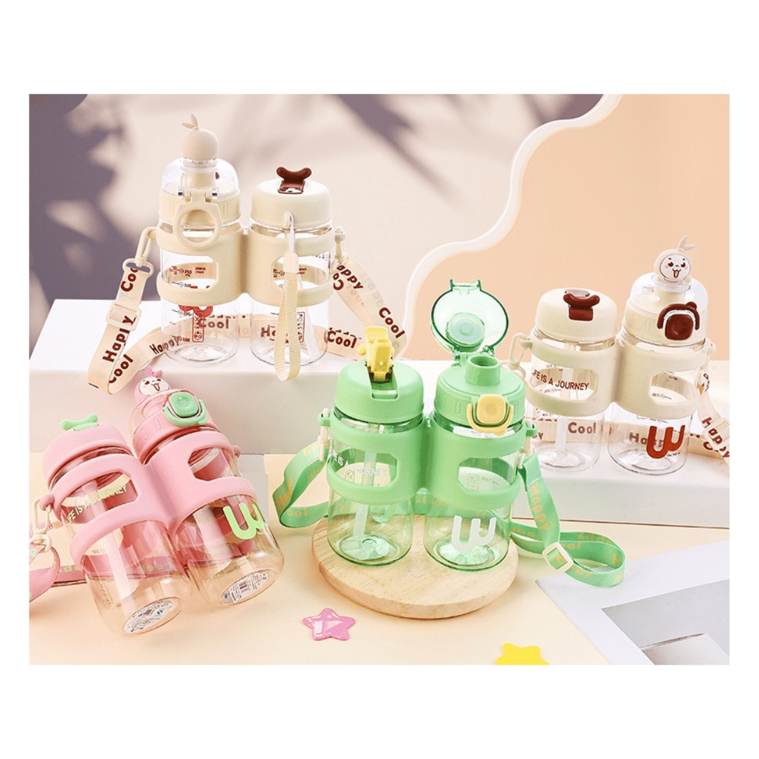 Tomatodo Con 2 Botellas Con Capacidad De 500ML + 500ML Verde2