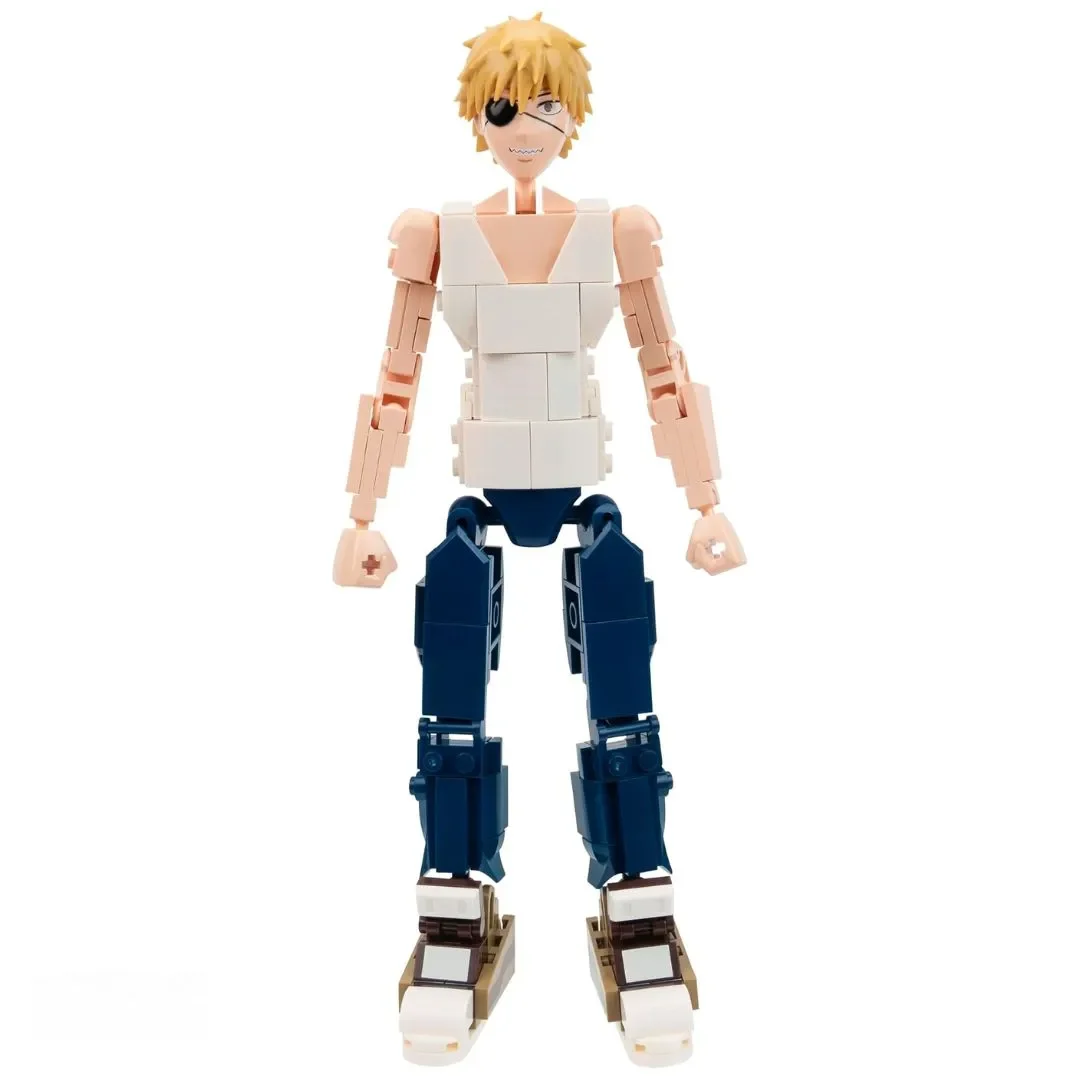 Figura de Acción Armable Chainsaw Man Denji and Pochita 280 pzas BLDR2
