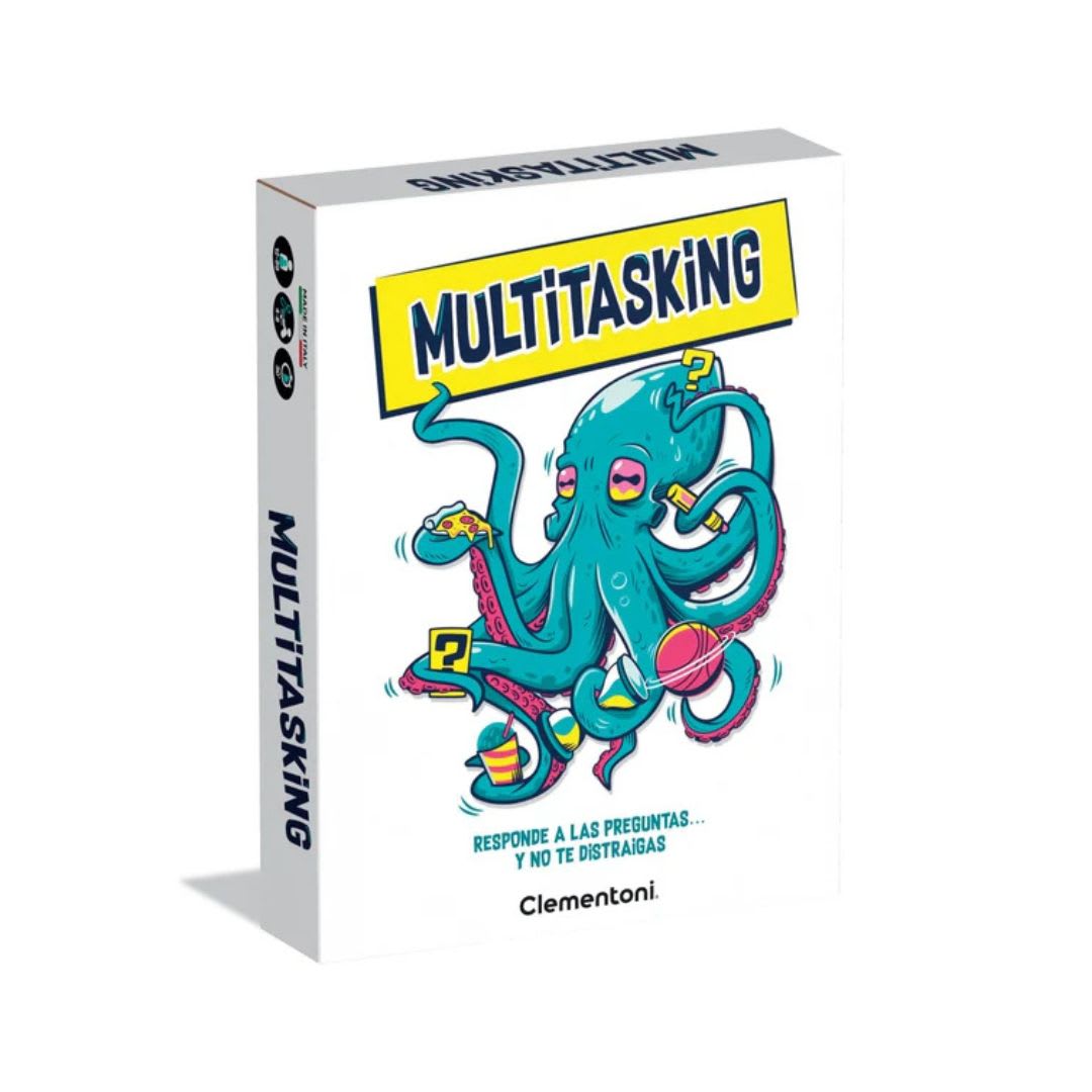 Juego de mesa Multitasking de preguntas y acciones - Clementoni1