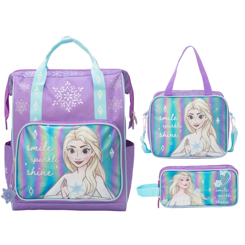 Set Mochila Lonchera Cartuchera Frozen Colección H1