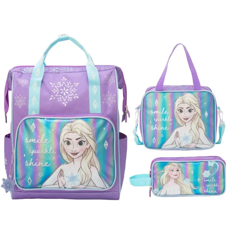 Set Mochila Lonchera Cartuchera Frozen Colección H5