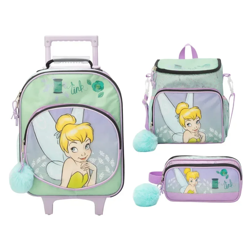 Set Maleta Lonchera Cartuchera Escolar Nido Tinkerbell Colección A5