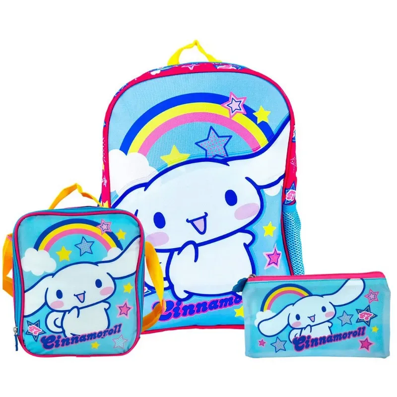 Scool Kombat Mochila Lonchera Cartuchera Cinnamoroll7